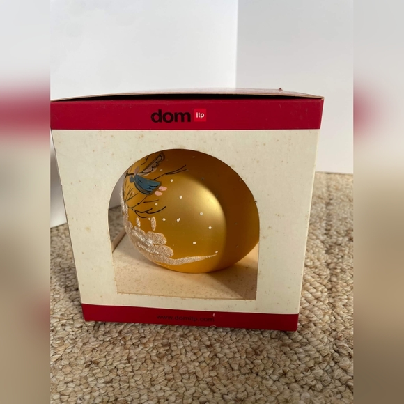 Vintage DOM ITP Blown Glass Ball Christmas Ornament Nativity Scene Fr Poland 5" - Picture 3 of 6